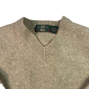 VTG Orvis 100% Wool Sweater Youth Large V Neck Long Sleeve Pullover EUC